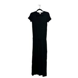 CASLON Women's Black Long Jersey Dress XXS